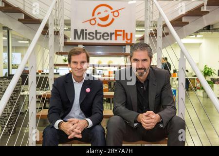 NICOLAS BRUMELOT AND  CARLOS DA SILVA MISTER FLY CHAIRMEN Stock Photo