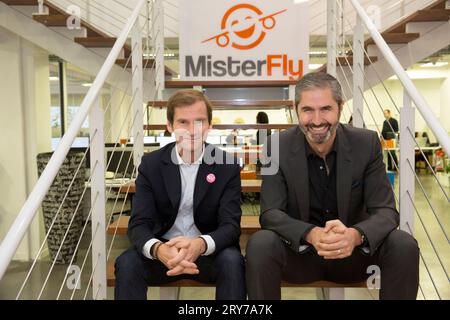 NICOLAS BRUMELOT AND  CARLOS DA SILVA MISTER FLY CHAIRMEN Stock Photo