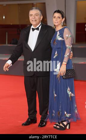 VENICE, ITALY - SEPTEMBER 09: Carlos Páez Rodríguez and guest attend a red  carpet for the movie The Society Of The Snow Stock Photo - Alamy