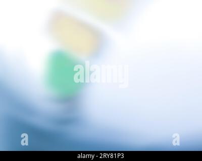 Painting on gallery wall bright blurred background. Collection of  art paintings  blur bokeh backdrop. Stock Photo