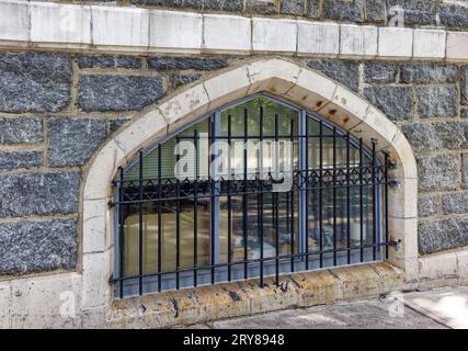 Fortune Academy, at 630 Riverside Drive, is a Gothic castle-like halfway house for former prisoners; it is converted from a girl’s boarding school. Stock Photo