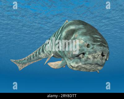 Dunkleosteus prehistoric fish, illustration Stock Photo - Alamy