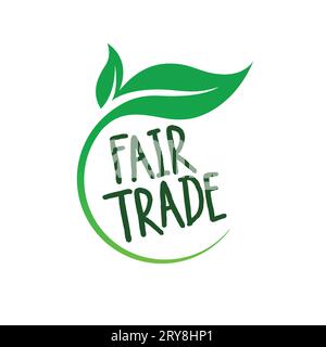 GMO free logo symbol in green leaf circle motif label vector isolated on white background Stock Vector