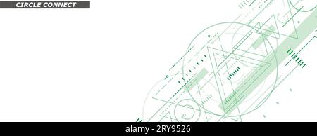 Dynamic triangles background. Vector composition with abstract elements. Modern concept layout Stock Vector