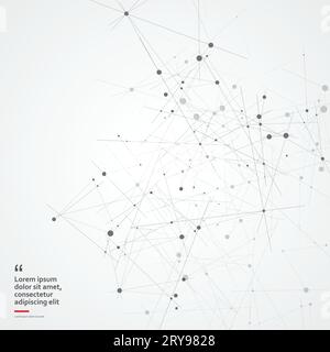 Global network connections with dots and lines. Triangles and polygon futuristic design. Vector abstract shapes Stock Vector