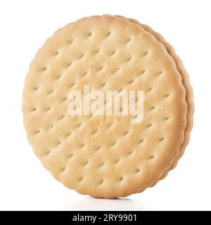 Sandwich biscuits with chocolate filling Stock Photo