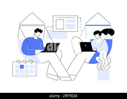 Chill zone isolated cartoon vector illustrations. Stock Vector