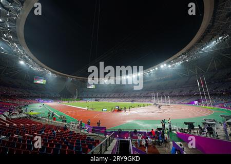 Hangzhou, China. 29th Sep, 2023. General view Athletics : at Hangzhou Olympic Sports Centre Stadium during the 2022 China Hangzhou Asian Games in Hangzhou, China . Credit: AFLO SPORT/Alamy Live News Stock Photo