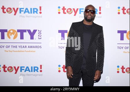 New York, USA. 29th Sep, 2023. Musician Wyclef Jean attends The Toy Foundation's ‘TOTY' awards, New York, NY, September 29, 2023. (Photo by Anthony Behar/Sipa USA) Credit: Sipa USA/Alamy Live News Stock Photo