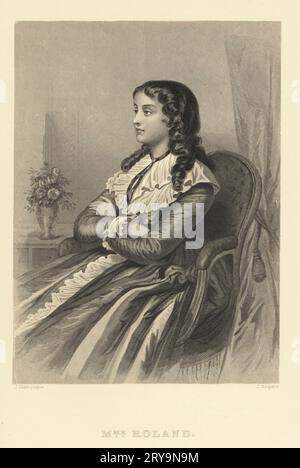 Portrait of Madame Roland (1754-1793), 1792. Artist: Heinsius, Johann ...