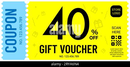 Coupon promotion sale. Big sale and super sale coupon discount. Coupon discount with vector illustration Stock Vector