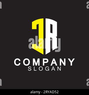 Alphabet Letters RJ or JR business logo design Stock Vector