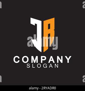 Alphabet Letters RJ or JR business logo design Stock Vector