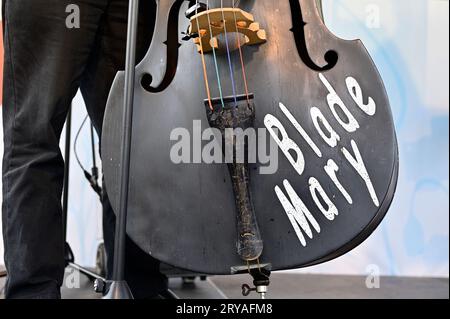 Vienna, Austria. September 28, 2023. Austrian folk musicians Stock Photo