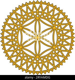 Ancient Slavic Solar Symbol. Vector clipart isolated on white. Stock Vector