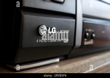 Lecteur de cassettes vidéo. Appareils de lecture de bandes Home Video  System vintage avec espace de copie Photo Stock - Alamy