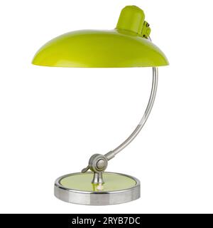 Retro green table lamp Stock Photo