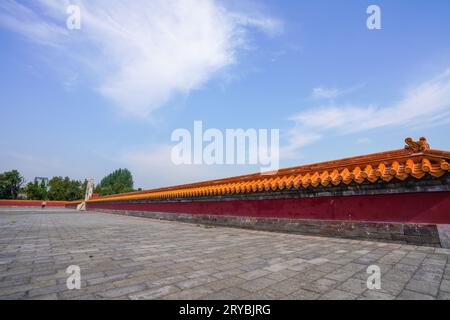 Beijing Ditan Park Fangzetan Wall, China Stock Photo
