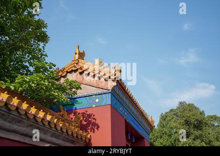 Gate Tower of Beijing Ditan Park Stock Photo