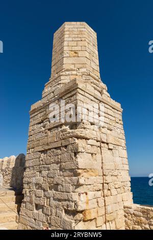 Heraklion, Crete - Greece - September 21st, 2023: The Koules Fortress, completed in 1540, in Heraklion, Greece. Stock Photo