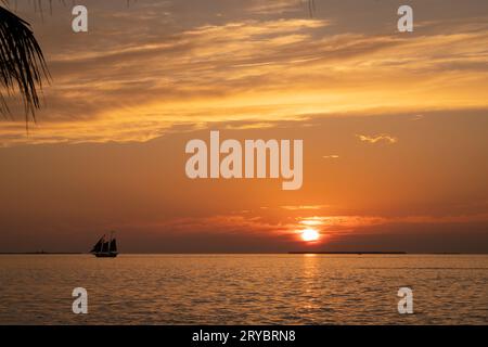 Sunset in Key West Stock Photo