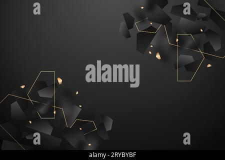 realistic custom shape background design template Stock Vector