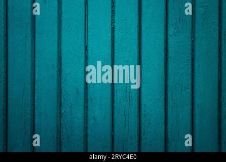 Painted old, aged cyan wooden background. Natural wooden rustic wall - Vintage Style. Stock Photo