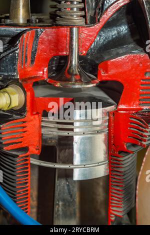 Deisel Engine Piston Diesel Engine piston cross section , , display inside materials Stock ...