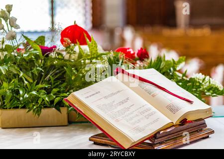 Gospel book Stock Photo