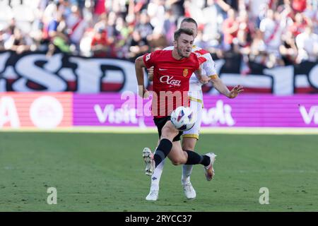 MADRID, SPAIN - SEPTEMBER 30: Copete of Mallorca during the La liga 2023/24 match between Rayo Vallecano and Mallorca at Vallecas Stadium. Credit: Guille Martinez/AFLO/Alamy Live News Stock Photo
