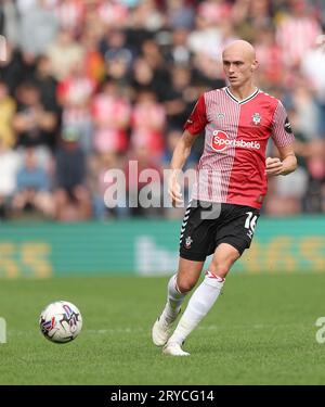 Southampton's Will Smallbone during the Sky Bet Championship match at St Mary's Stadium, Southampton. Picture date: Saturday September 30, 2023. Stock Photo