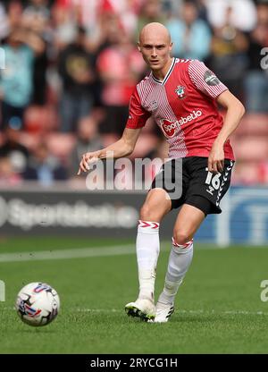 Southampton's Will Smallbone during the Sky Bet Championship match at St Mary's Stadium, Southampton. Picture date: Saturday September 30, 2023. Stock Photo