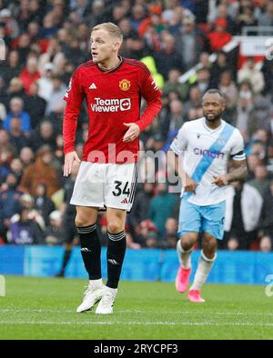 Old Trafford, Manchester, UK. 30th Sep, 2023. Premier League Football, Manchester United versus Crystal Palace; Credit: Action Plus Sports/Alamy Live News Stock Photo