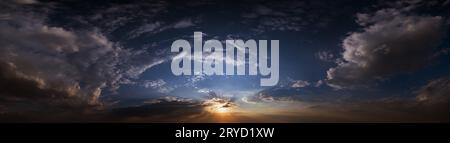 More delicate and precisely processing of my old popular sky with clouds background. This variant is more convenient for replacing the sky in your pho Stock Photo