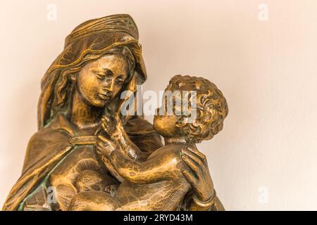 Mary holding Holy Child Jesus Stock Photo