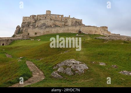Spissky hrad or Spis Castle ruins in Slovakia Stock Photo