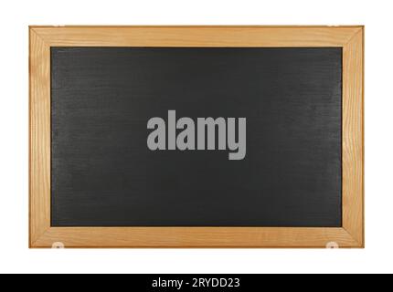 Black school chalkboard isolated on white Stock Photo