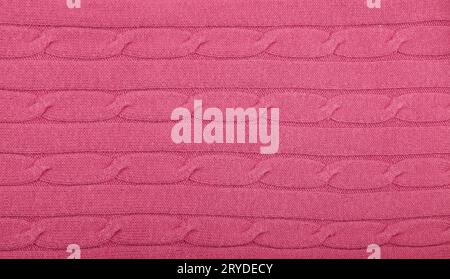 Background of knitted wool fabric close up texture Stock Photo