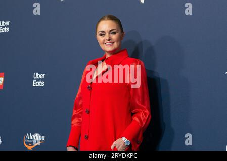 Carmen Morales attend the DISNEY photocall celebrating its 100 years at the Teatro Real in Madrid, September 30, 2023, Spain Stock Photo