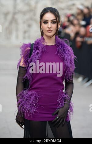 Ines Tazi attending the Elie Saab Womenswear Spring/Summer 2024 show as ...
