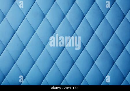 Blue leather upholstery background texture Stock Photo