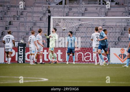 Stockholm, Sweden, 09 30 2023, Allsvenskan, Djurgården against Halmstad, Djurgården won the match 1-0 Stock Photo