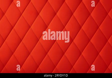 Red leather upholstery background texture Stock Photo
