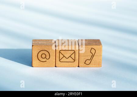 Contact us concept. Stock Photo