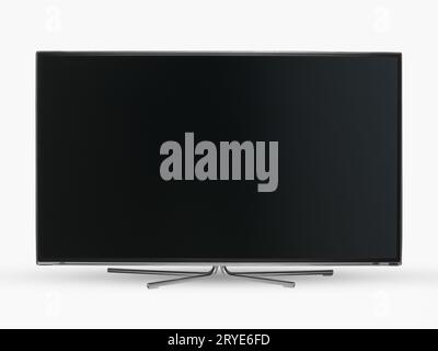 Tv on white background Stock Photo