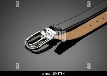 Belt on black background Stock Photo