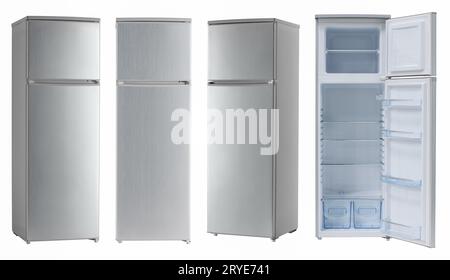 Household refrigerator on a white background Stock Photo