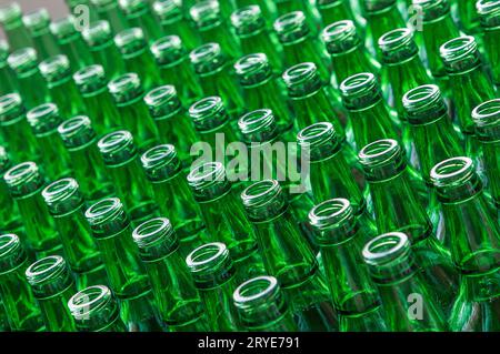 Lots of glass bottles Stock Photo