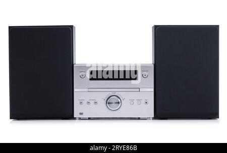 Music system on a white background Stock Photo