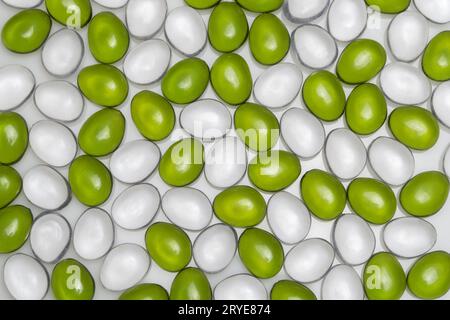 Round plastic pebbles Stock Photo